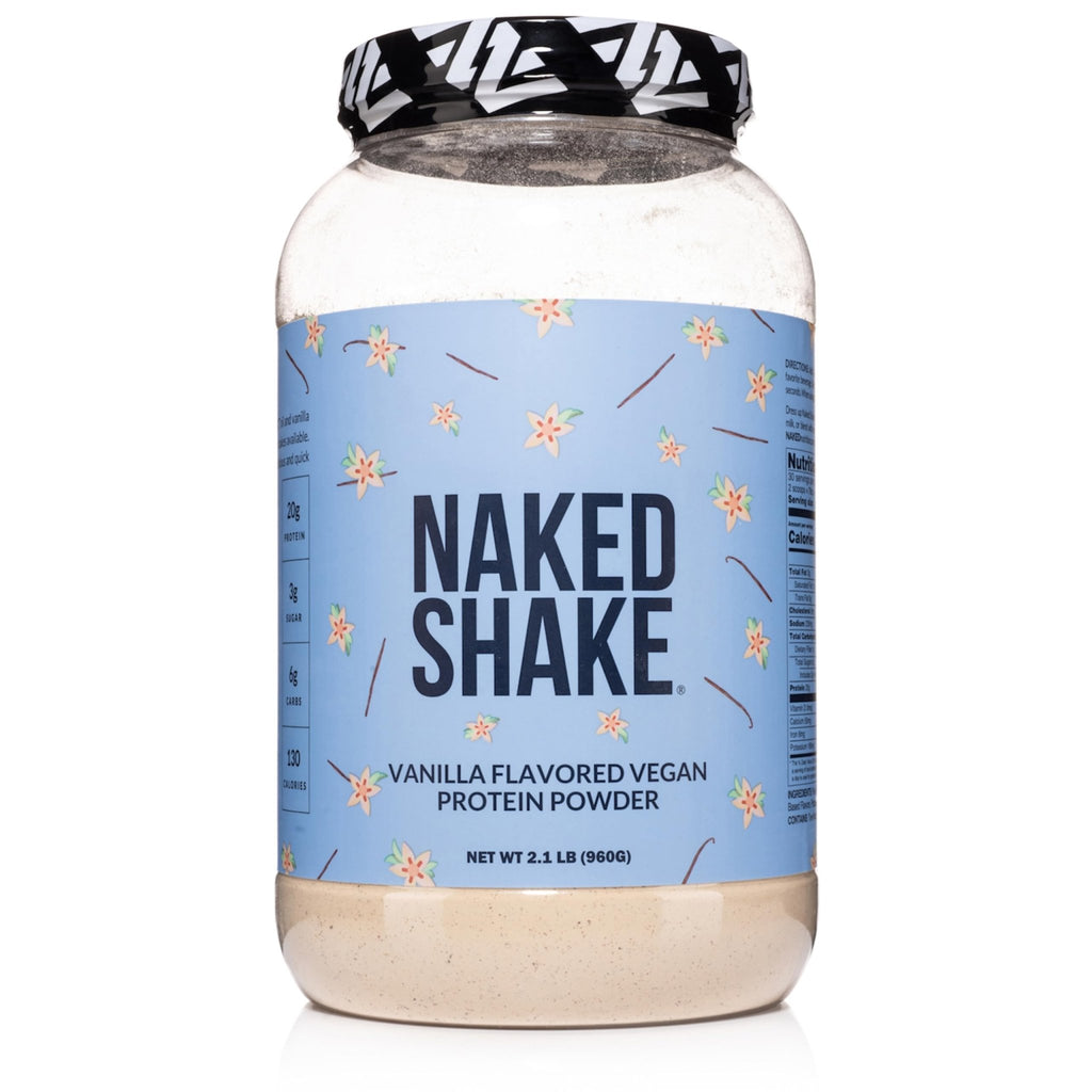 NAKED Shake - Vanilla Protein Powder - Plant Based Protein Shake with Mct Oil, NSF Certified, Gluten-Free, Soy-Free, No Gmos Or Artificial Sweeteners - 30 Servings - FENGGESTORE20