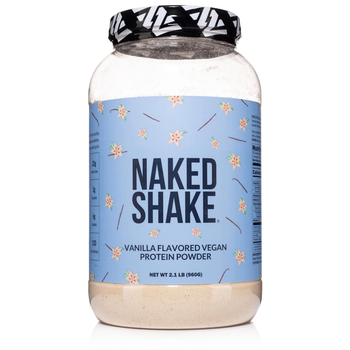 NAKED Shake - Vanilla Protein Powder - Plant Based Protein Shake with Mct Oil, NSF Certified, Gluten-Free, Soy-Free, No Gmos Or Artificial Sweeteners - 30 Servings - FENGGESTORE20