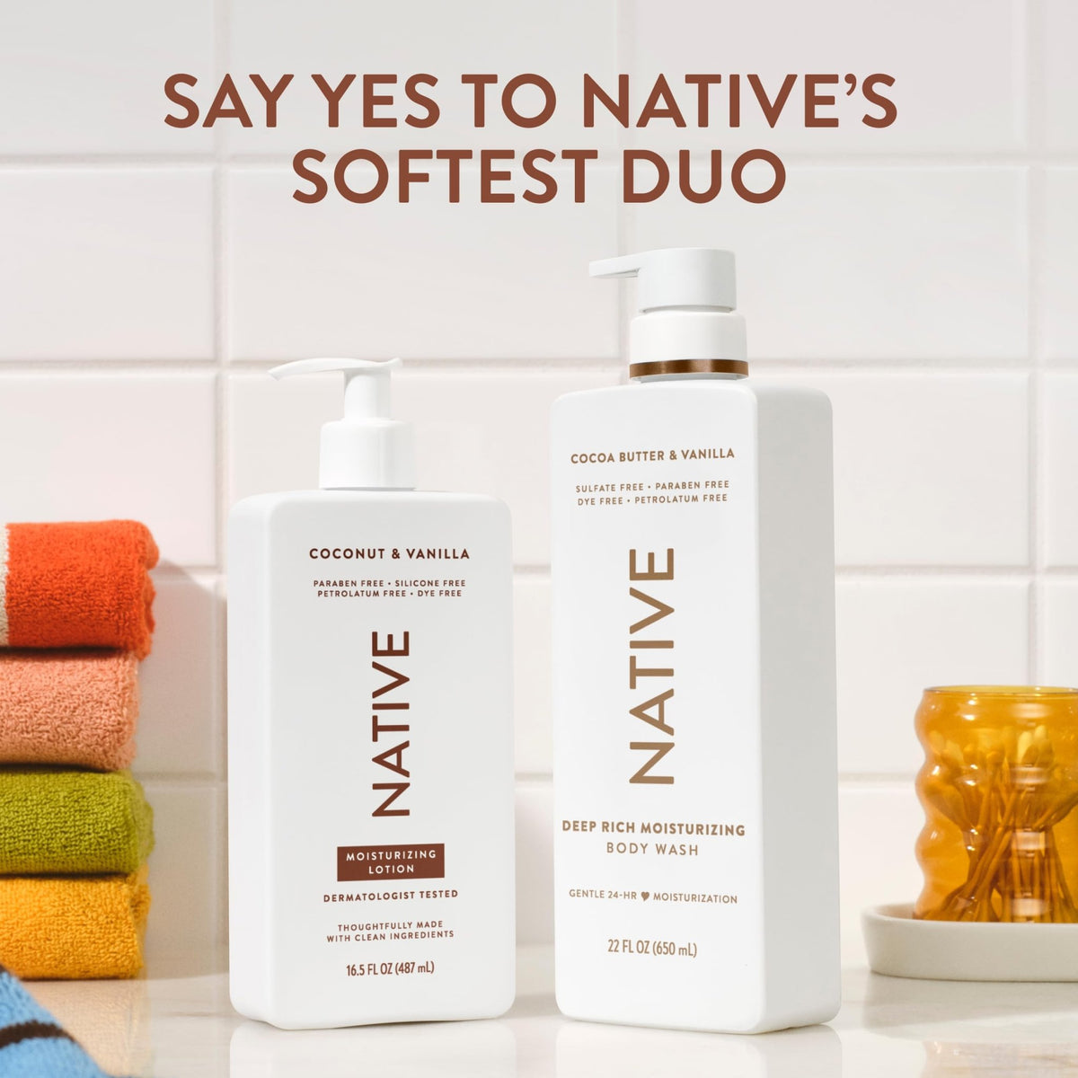 Native Body Lotion Contains Naturally Derived Plant-Based Moisturizers for Women and Men | Restores Dry Skin - FENGGESTORE20