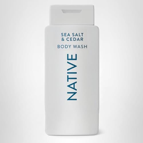 Native Body Wash Contains Naturally Derived Ingredients | For Women & Men, Sulfate, Paraben, & Dye Free Leaving Skin Soft and Hydrated | Sea Salt & Cedar 18 oz - FENGGESTORE20