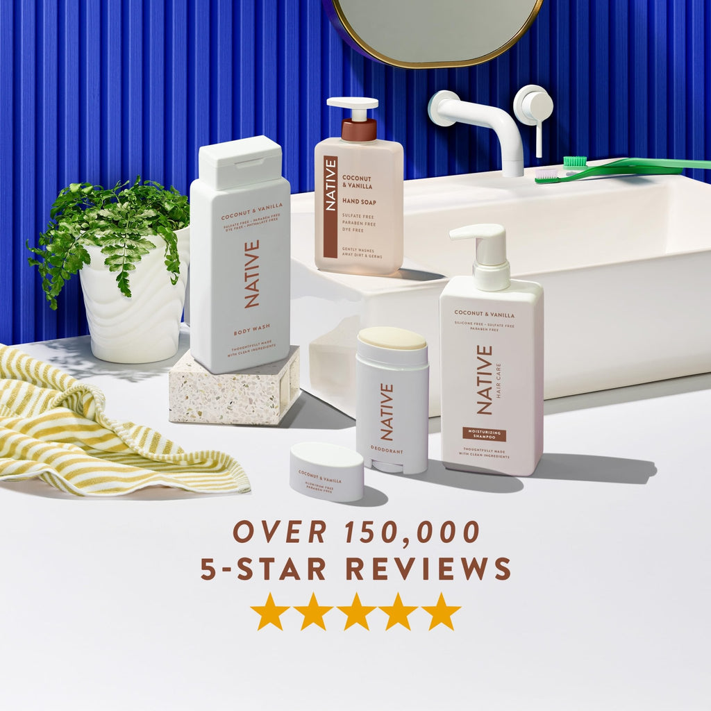 Native Liquid Hand Soap, Coconut & Vanilla Scent, Non-Drying Formula for Soft, Smooth Hands - FENGGESTORE20
