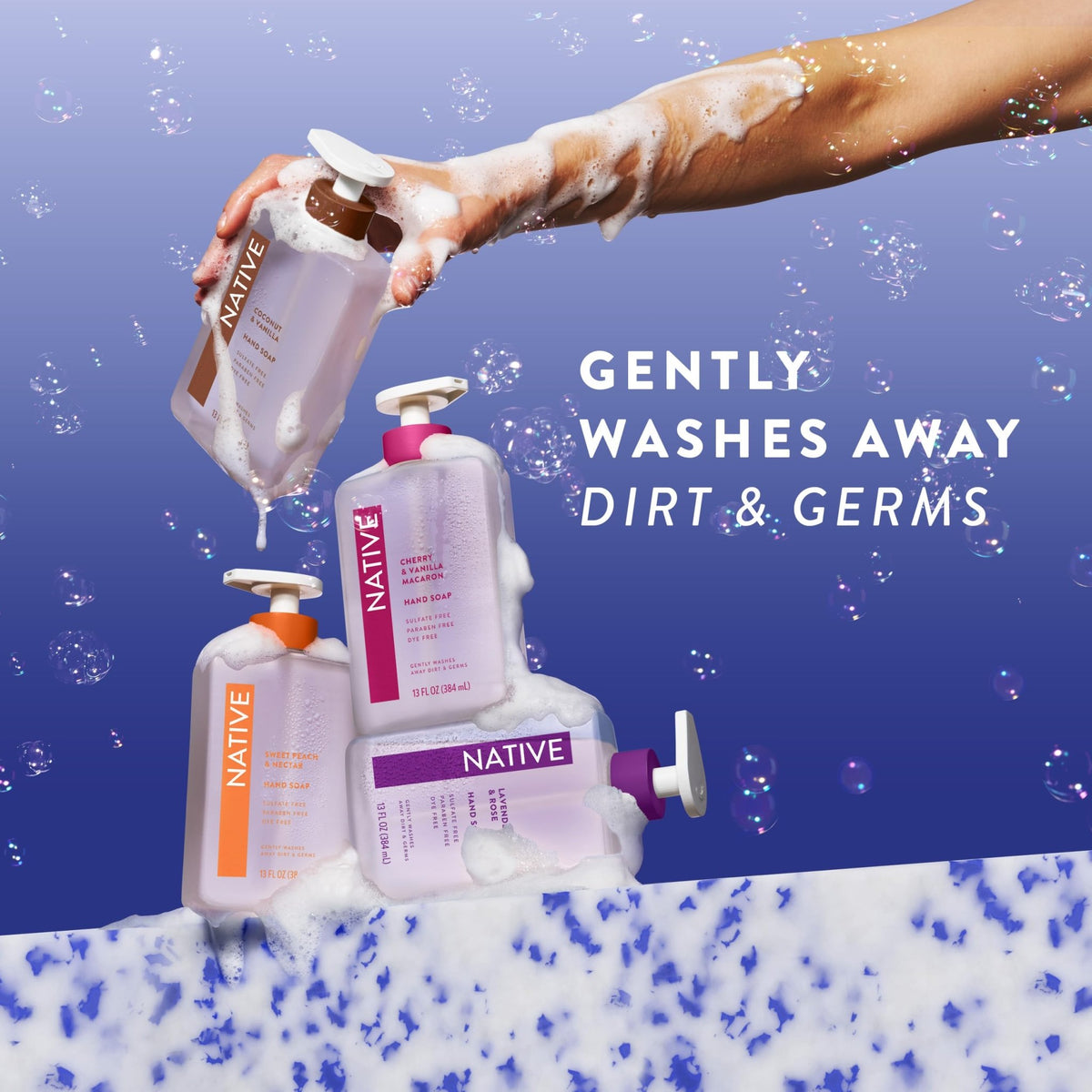 Native Liquid Hand Soap, Coconut & Vanilla Scent, Non-Drying Formula for Soft, Smooth Hands - FENGGESTORE20