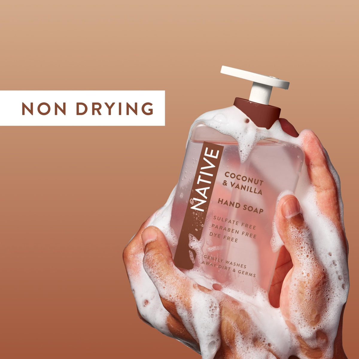 Native Liquid Hand Soap, Coconut & Vanilla Scent, Non-Drying Formula for Soft, Smooth Hands - FENGGESTORE20