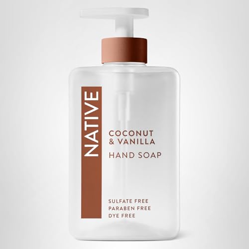 Native Liquid Hand Soap, Coconut & Vanilla Scent, Non-Drying Formula for Soft, Smooth Hands - FENGGESTORE20