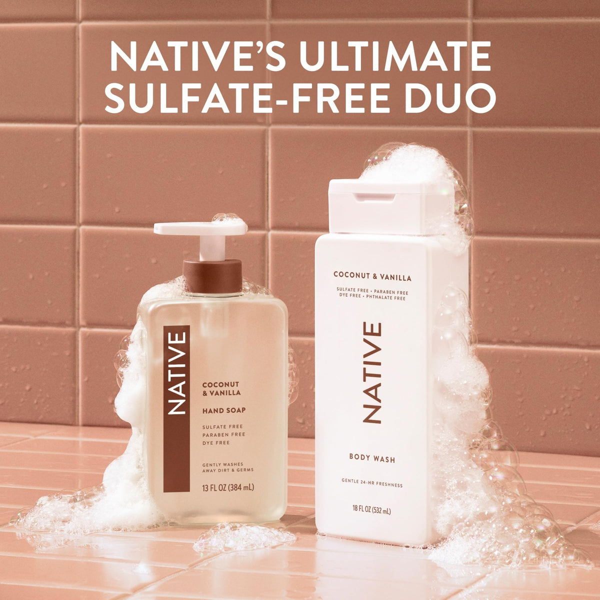 Native Sulfate Free Body Wash Contains Naturally Derived Ingredients | for Women & Men - FENGGESTORE20