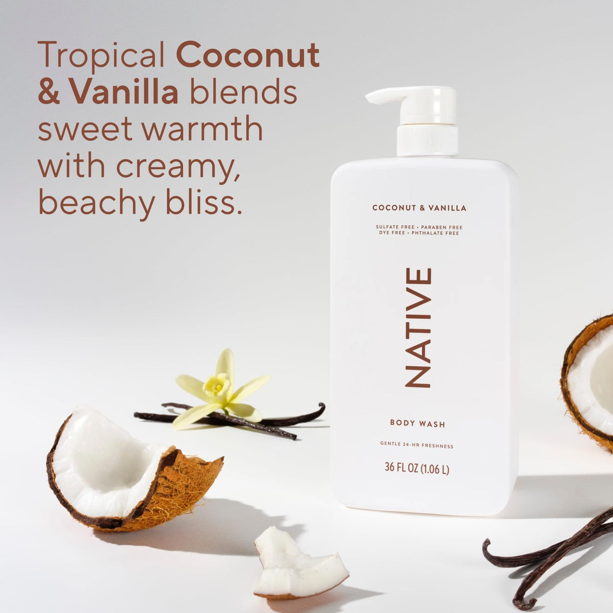 Native Sulfate Free Body Wash Contains Naturally Derived Ingredients | for Women & Men - FENGGESTORE20