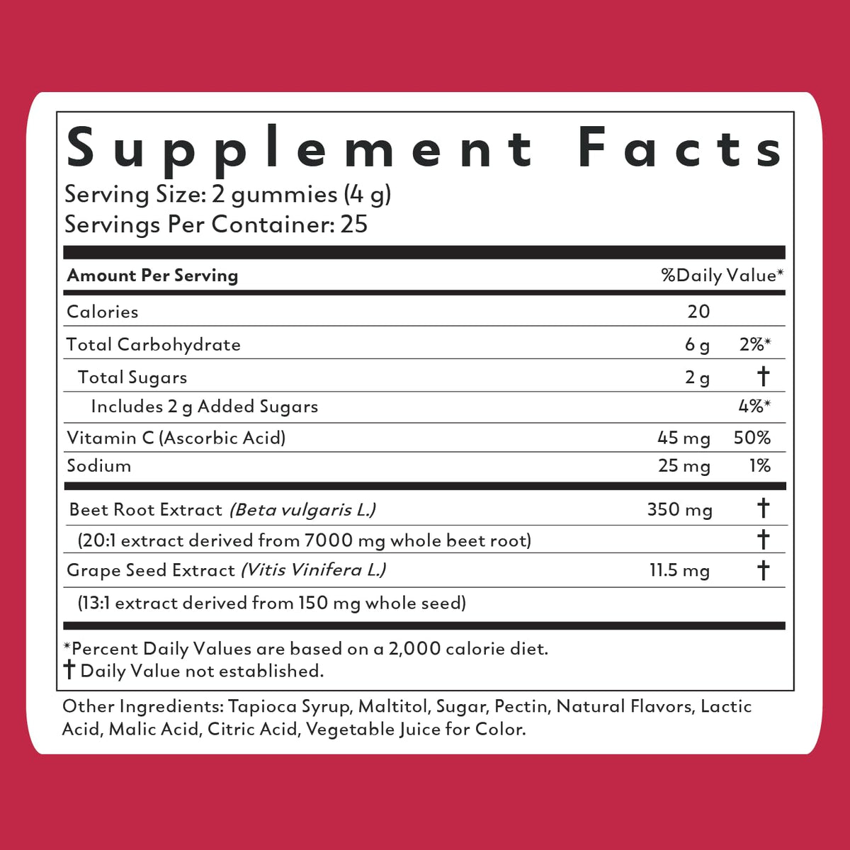 Natrava Beets+ Gummies - Premium Beet Root Powder, Grape Seed Extract and Vitamin C - Supports Healthy Blood Pressure and Heart Health - Low Sugar Nitric Oxide and Circulation Supplement - 50 Gummies - FENGGESTORE20