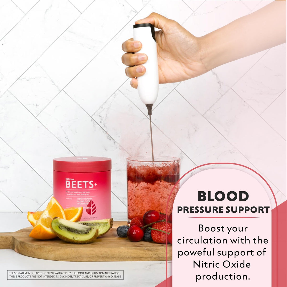 Natrava Beets+ Organic Beet Root Powder Blend Fortified with Vitamins & Prebiotics for Heart Healthy Energy & Nitric Oxide Production - FENGGESTORE20