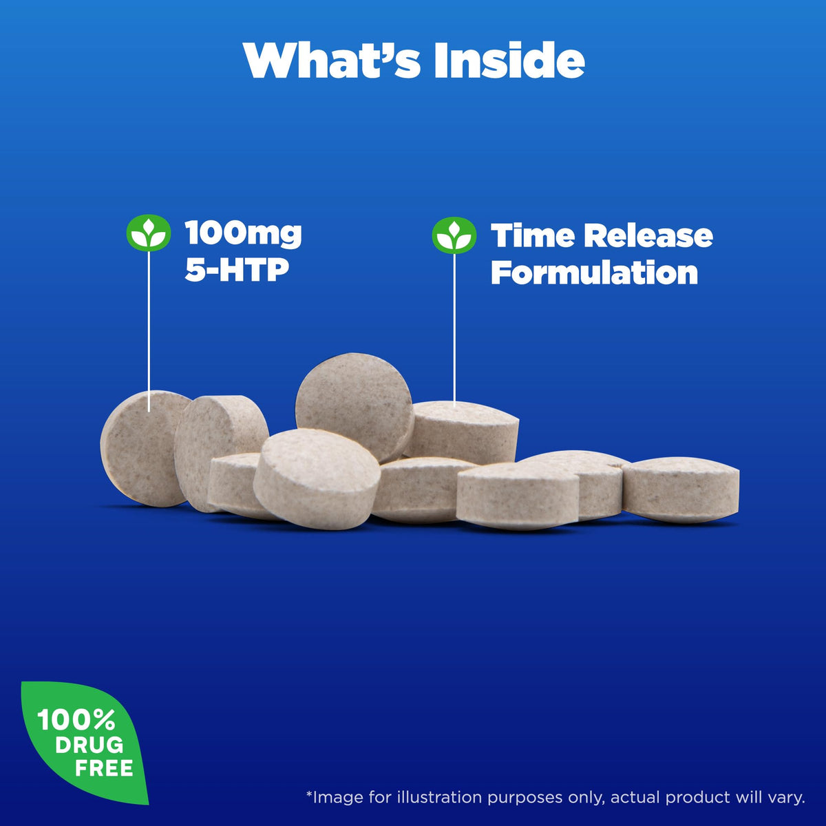 Natrol 5-HTP 100mg, Dietary Supplement Helps Support a Balanced Mood, Mood and Stress Support Supplement, 90 Time Release Tablets, 45-90 Day Supply - FENGGESTORE20
