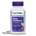 Natrol Biotin 10000mcg, 4X Faster Dissolve Supplement for Healthy Hair, Skin and Nails for Those Low in Biotin, Plus Energy Metabolism Support - FENGGESTORE20