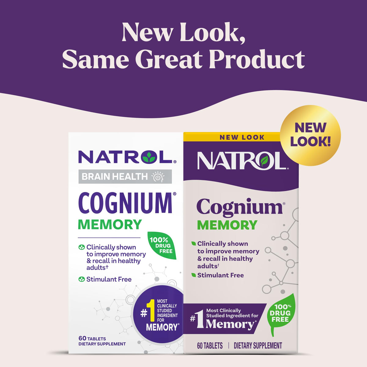 Natrol Cognium Memory, Brain Health Supplements for Adults, Brain Memory Supplements, Enhances Mental Agility in Healthy Adults, - FENGGESTORE20