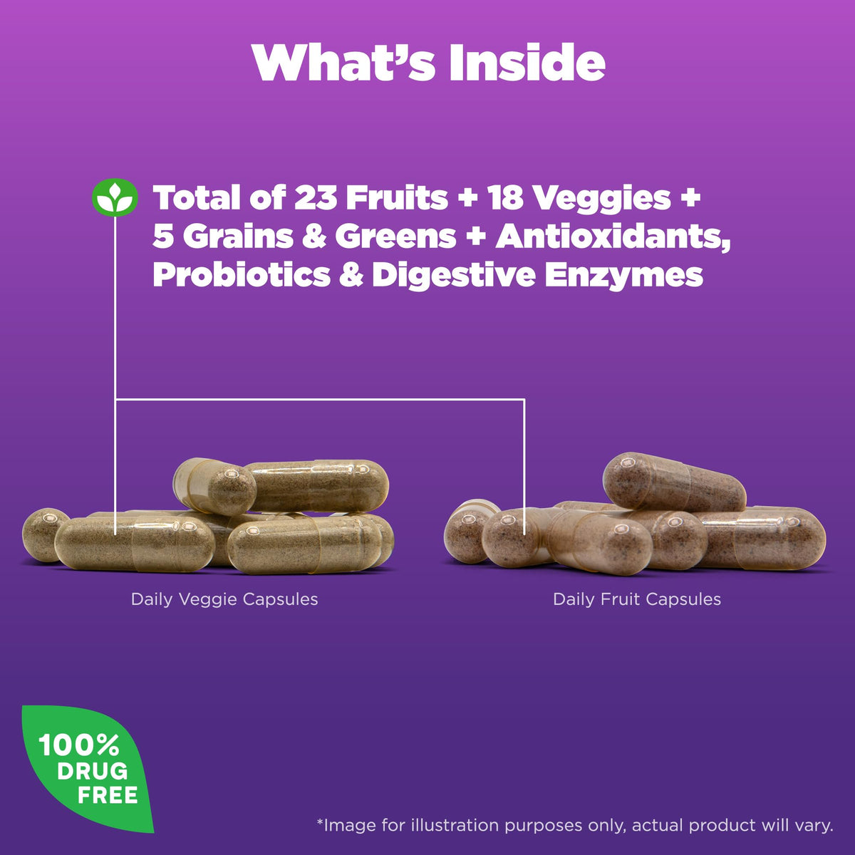 Natrol JuiceFestiv, Vitamins and Supplements for Nutrition & Well-Being, Antioxidants for Cellular Health, 90 Capsules (2-Count), Up to a 45 Day Supply - FENGGESTORE20