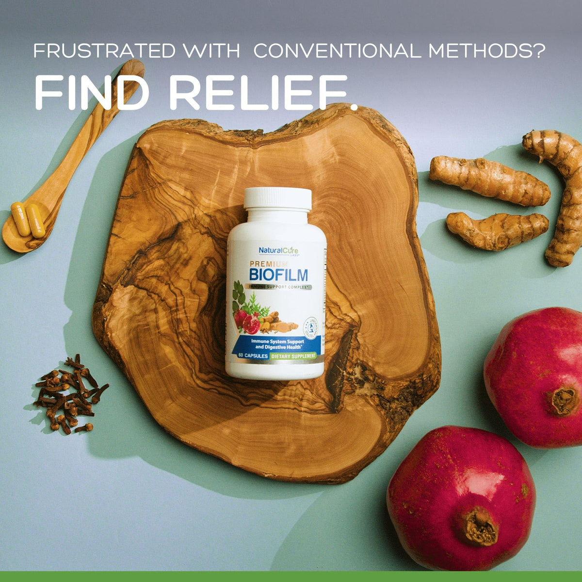 Natural Cure Labs Biofilm Complex – Premium Botanicals & Herbs | Digestive & Immune Wellness Support | Vegan, Non-GMO, Gluten-Free | Supports Gut Balance & Probiotic Activity - FENGGESTORE20