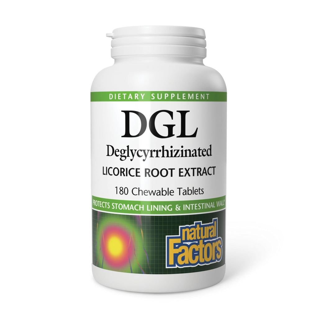 Natural Factors DGL Chewable - Digestive Support Supplement with Licorice Root Extract - Chewable Tablets Support Stomach Lining & Health - Non-GMO & Gluten-Free - FENGGESTORE20