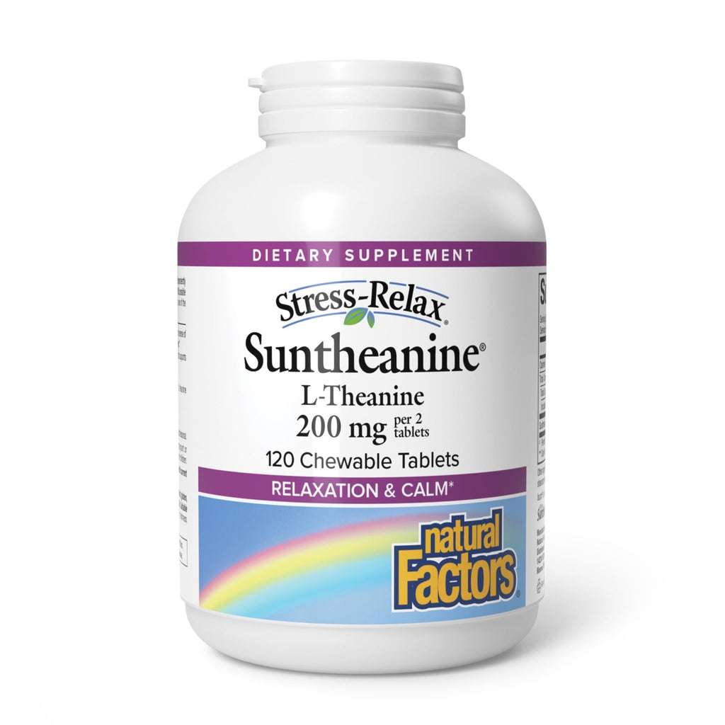 Natural Factors Suntheanine L-Theanine 100 mg - Health Supplement for Calm Outlook - L-Theanine Supplement Supports Relaxing Sleep & Aids Against Drowsiness - FENGGESTORE20