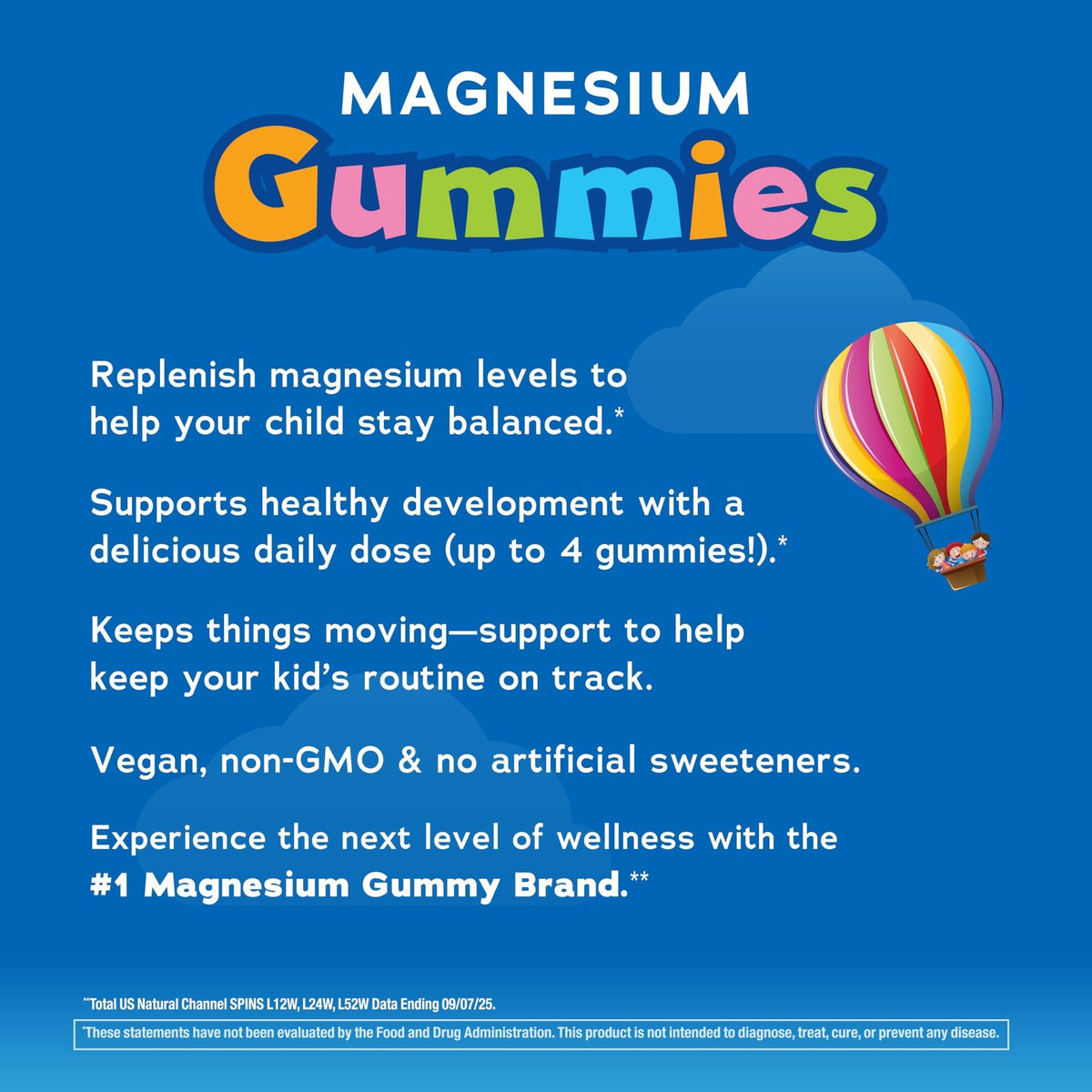 Natural Vitality Calm, Magnesium Citrate Kids Supplement, Stress Relief Gummies, Supports a Healthy Response to Stress - FENGGESTORE20