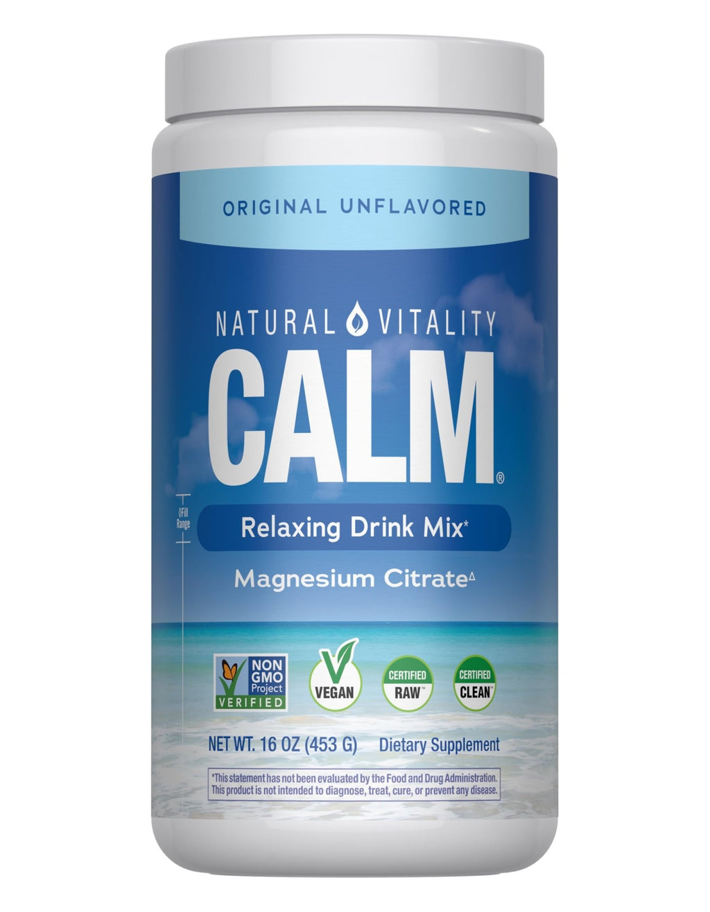 Natural Vitality Calm, Magnesium Supplement, Anti-Stress Drink Mix Powder, Gluten Free, Vegan, & Non-GMO, Original Unflavored, 16 oz - FENGGESTORE20