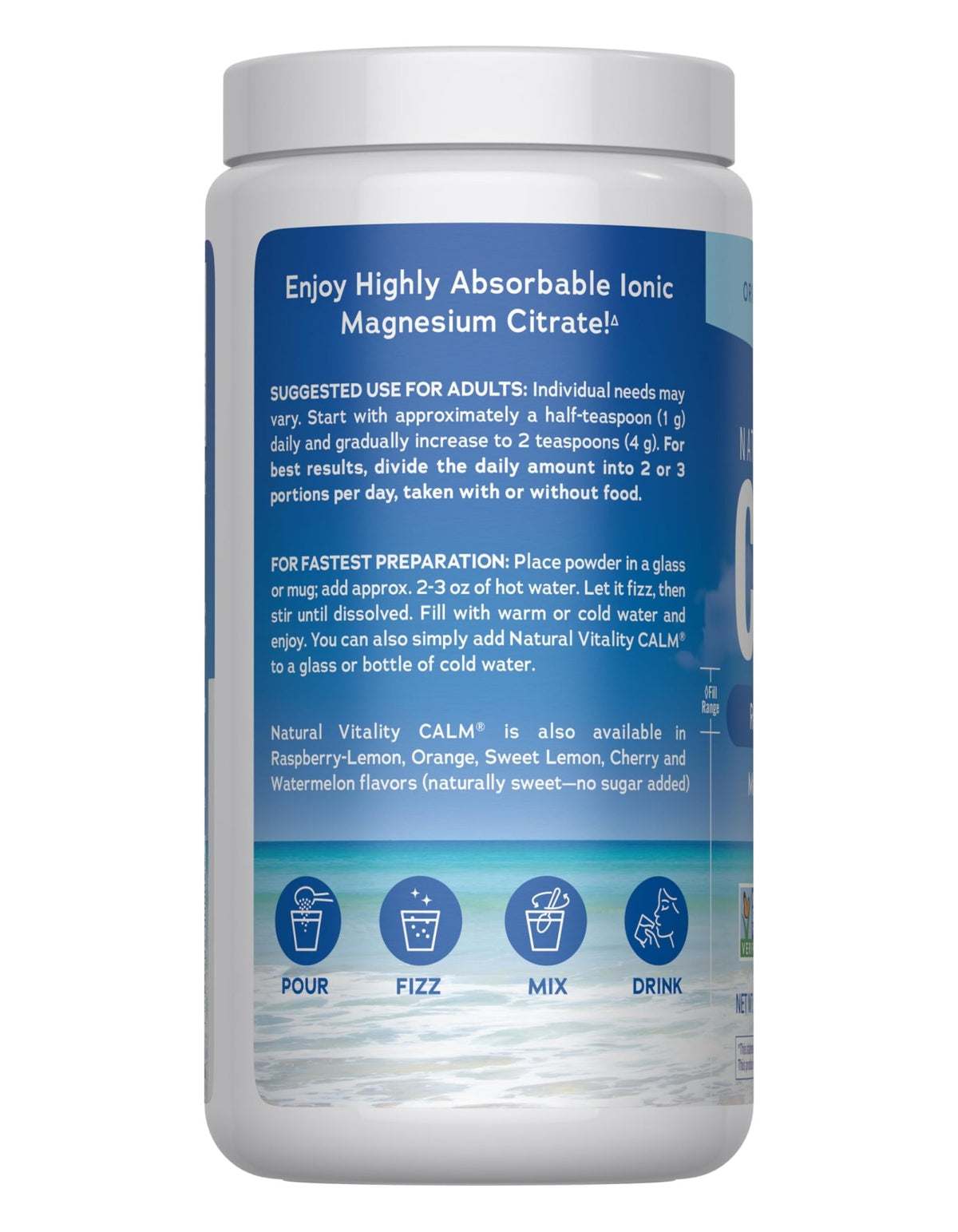 Natural Vitality Calm, Magnesium Supplement, Anti-Stress Drink Mix Powder, Gluten Free, Vegan, & Non-GMO, Original Unflavored, 16 oz - FENGGESTORE20