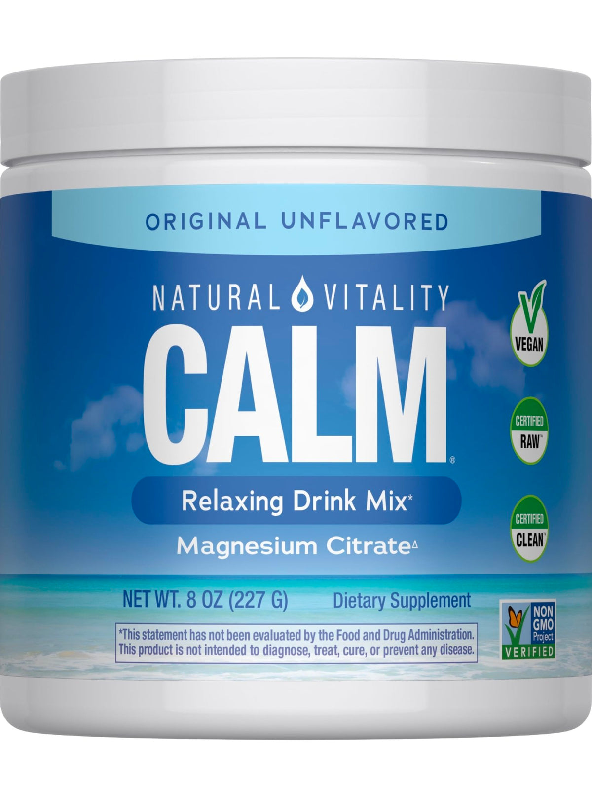 Natural Vitality MaxCalm Magnesium Powder | High Absorbable Ionic Glycinate and Citrate Formula | 8oz Unflavored Supplement - FENGGESTORE20