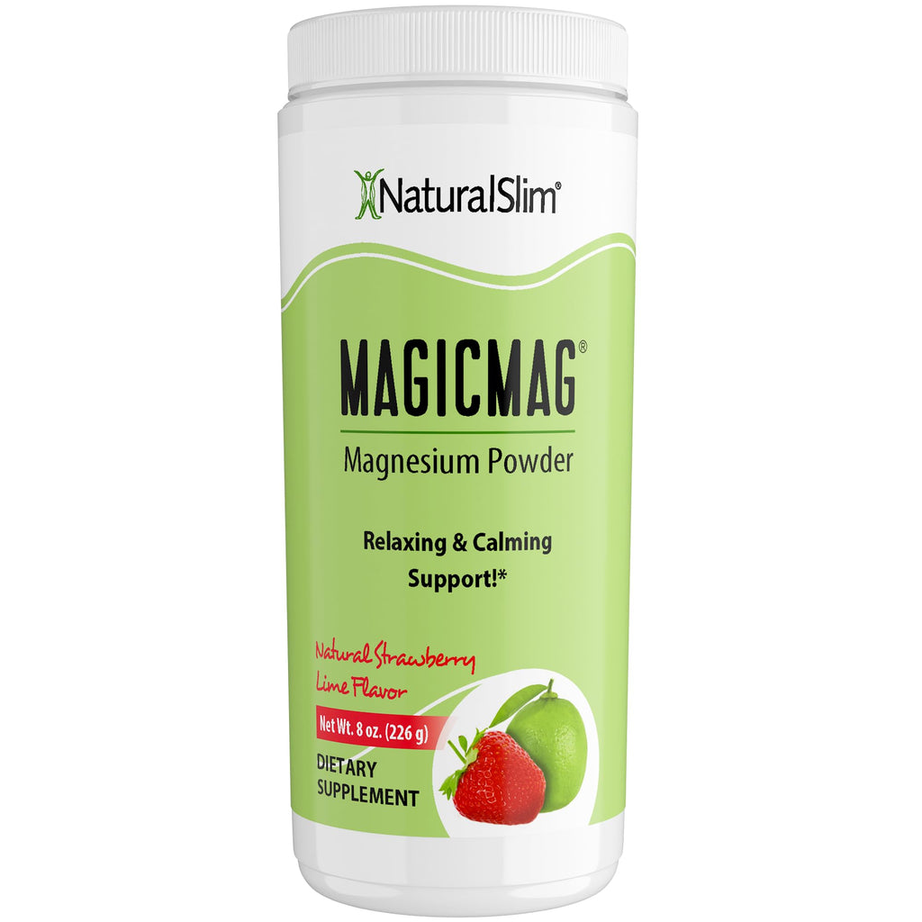 NaturalSlim MagicMag Magnesium Citrate Powder Drink for Relaxation, Stress, Constipation, Better Rest & Digestive Health, Magnesium Supplement for Women and Men - FENGGESTORE20