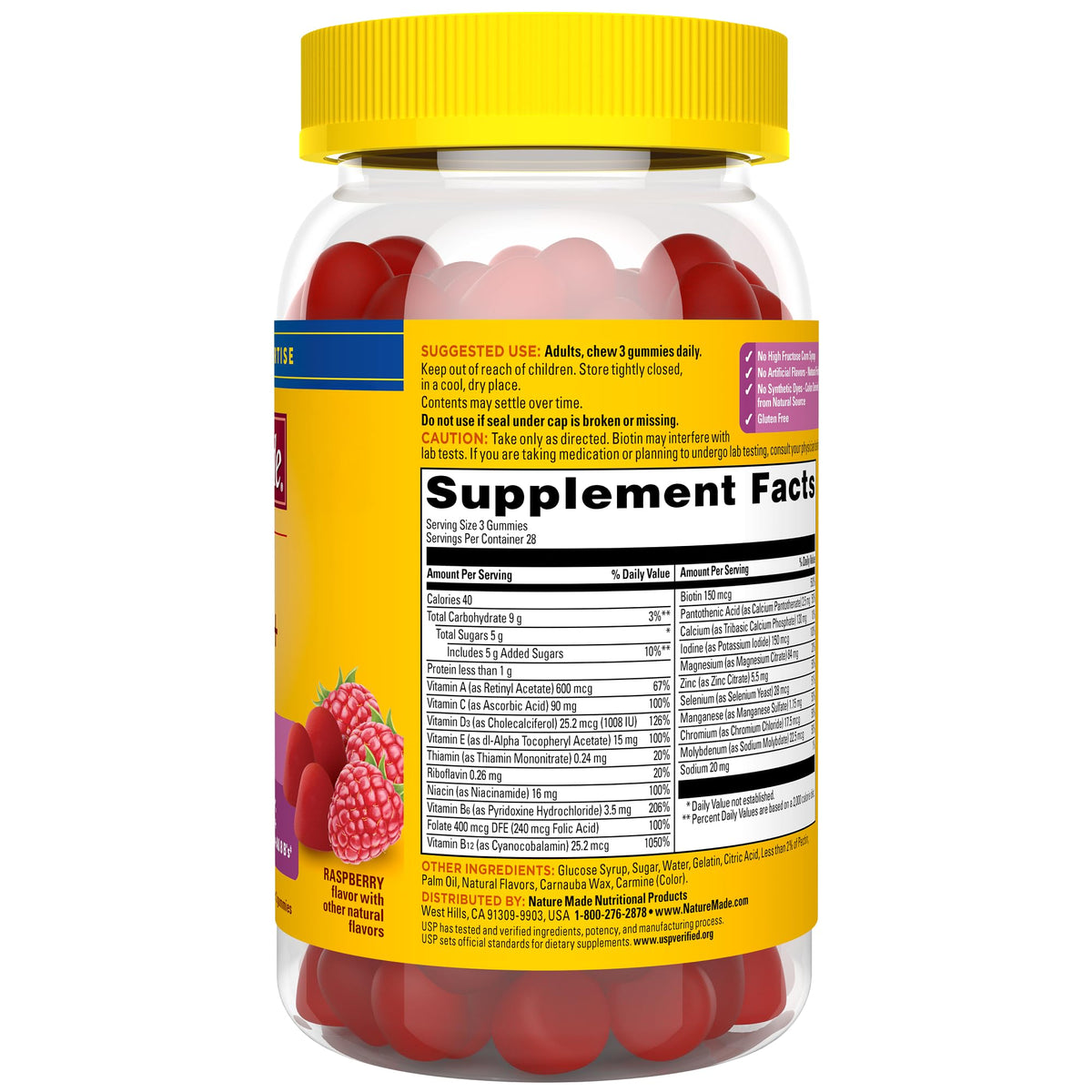 Nature Made Advanced Multivitamin Gummies 50 + for Her, Womens Multivitamins Gummies with Magnesium Citrate, Vitamin D3, Zinc - FENGGESTORE20
