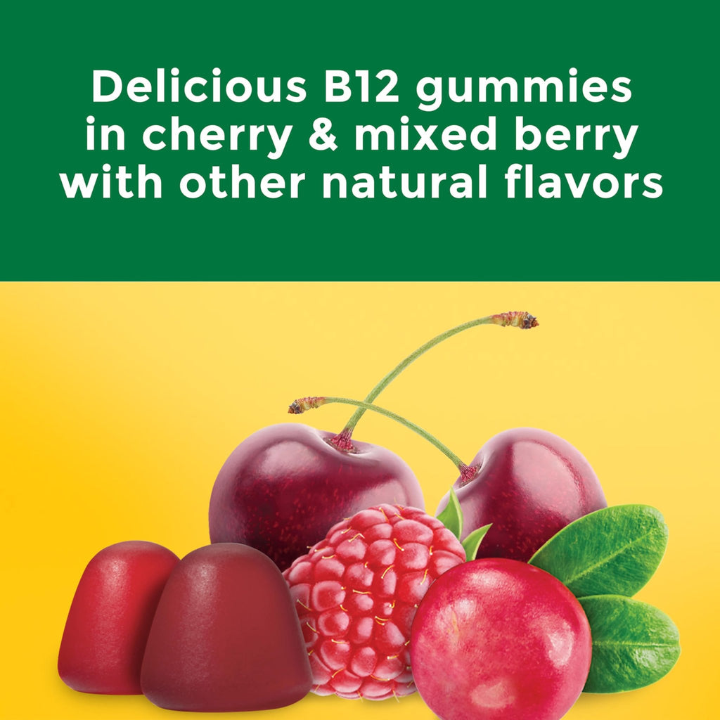 Nature Made Extra Strength Vitamin B12 Gummies 3000 mcg per serving, B12 Vitamins for Energy Metabolism Support, 60 Gummy Vitamins, 30 Day Supply - FENGGESTORE20