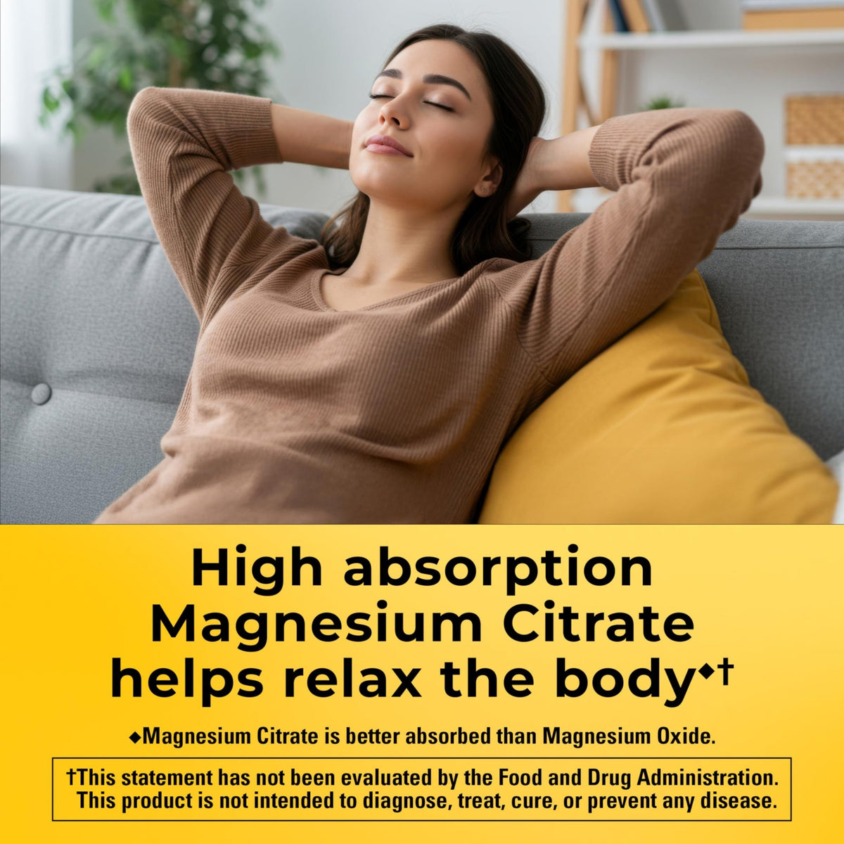 Nature Made High Absorption Magnesium Citrate 200 mg per serving, Magnesium Supplement for Muscle, Nerve, Bone and Heart Support, 60 Magnesium Gummies, 30 Day Supply - FENGGESTORE20