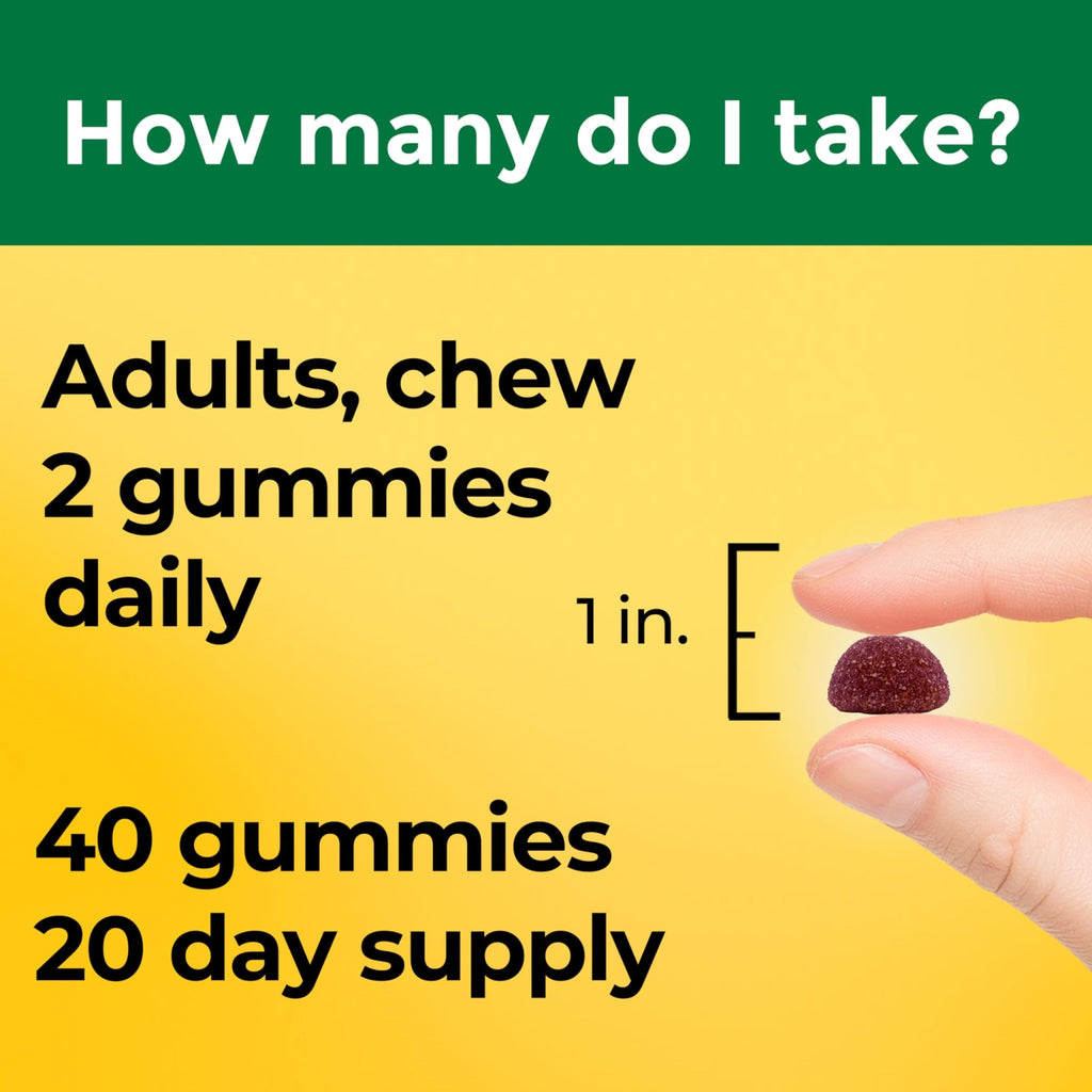 Nature Made High Absorption Magnesium Glycinate Gummies 100 mg per Serving, Muscle, Nerve, Bone and Heart Support, Magnesium Supplement, 40 Magnesium Gummies, 20 Day Supply - FENGGESTORE20