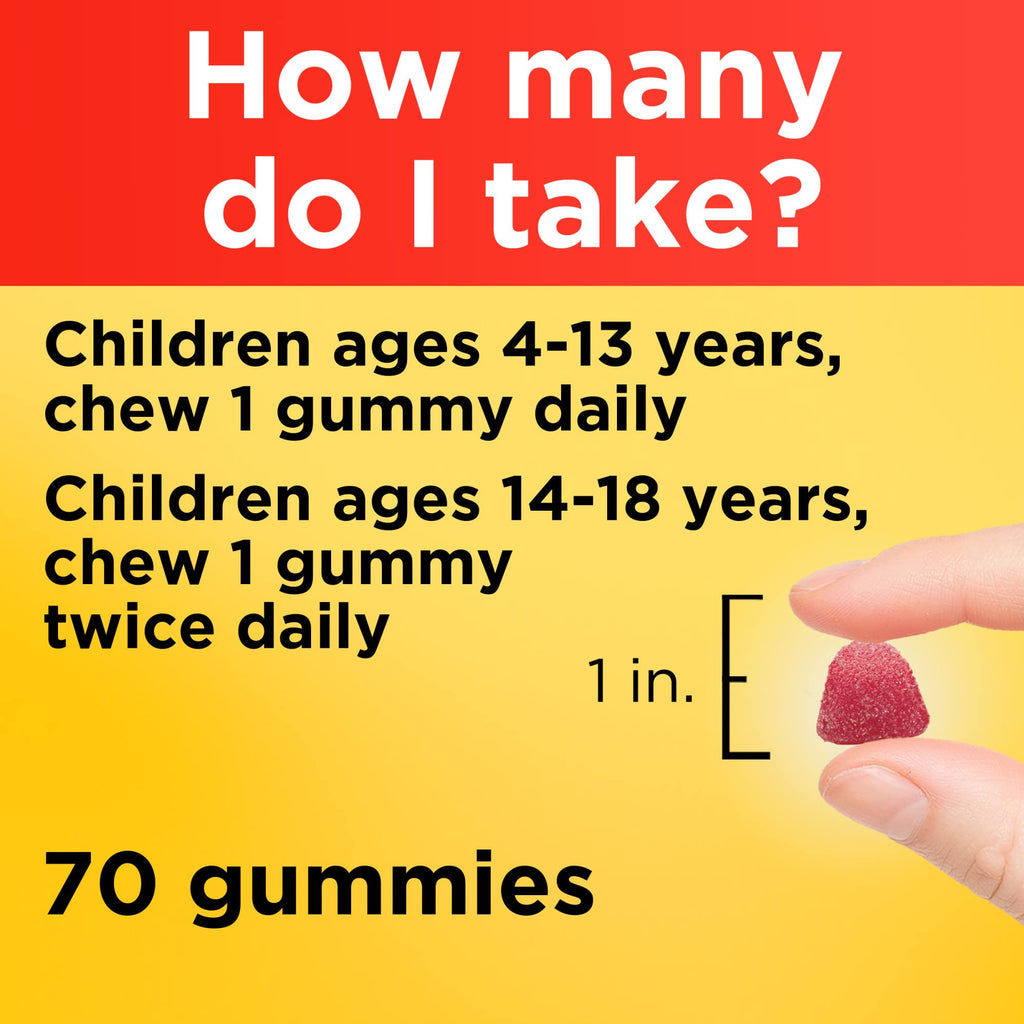 Nature Made Kids First Multivitamin with Omega-3, Kids Gummy Multivitamins with Vitamins and Minerals for Nutritional Support, 70 Gummies - FENGGESTORE20