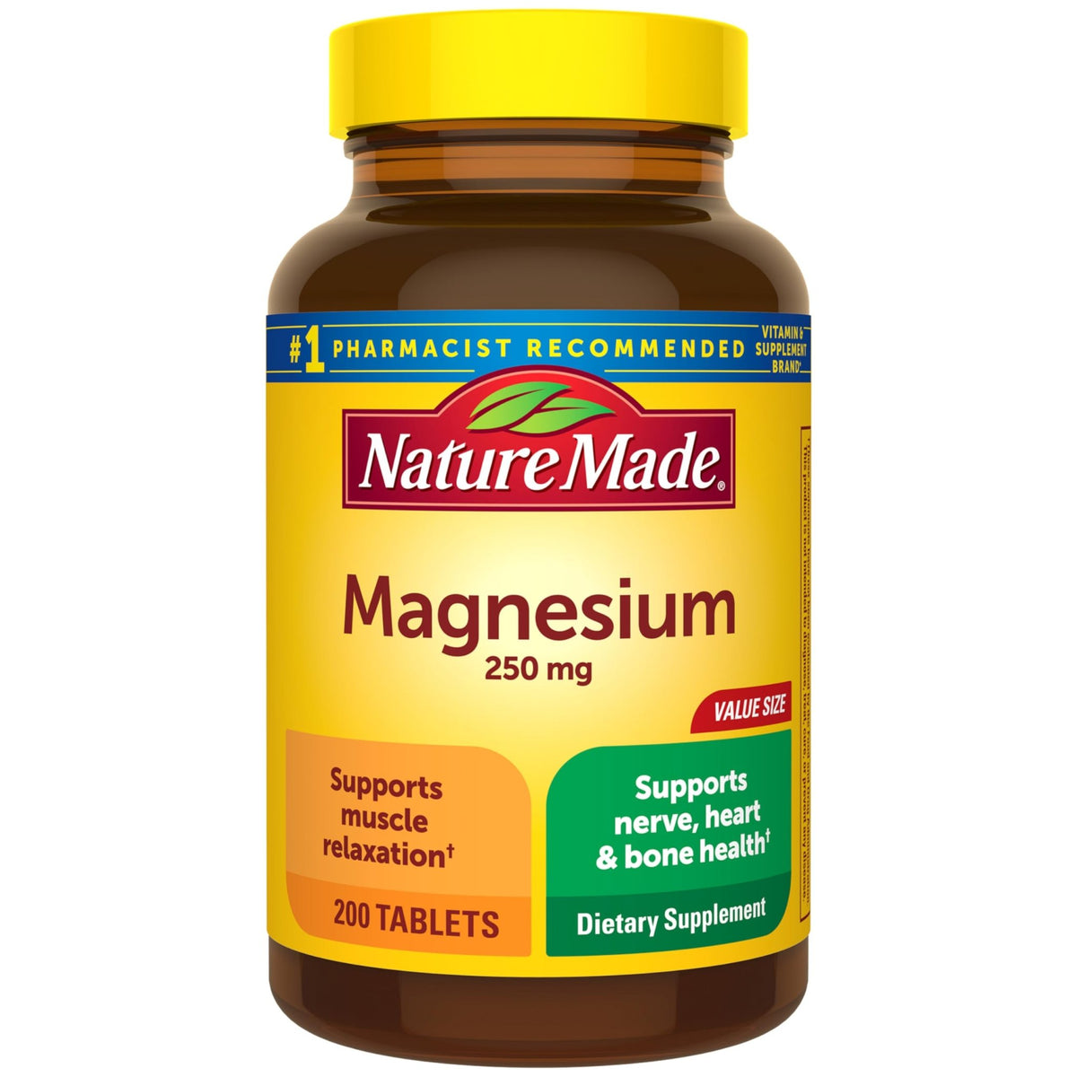 Nature Made Magnesium Oxide 250 mg, Magnesium Supplements for Men and Women, Support for Muscle, Heart - FENGGESTORE20