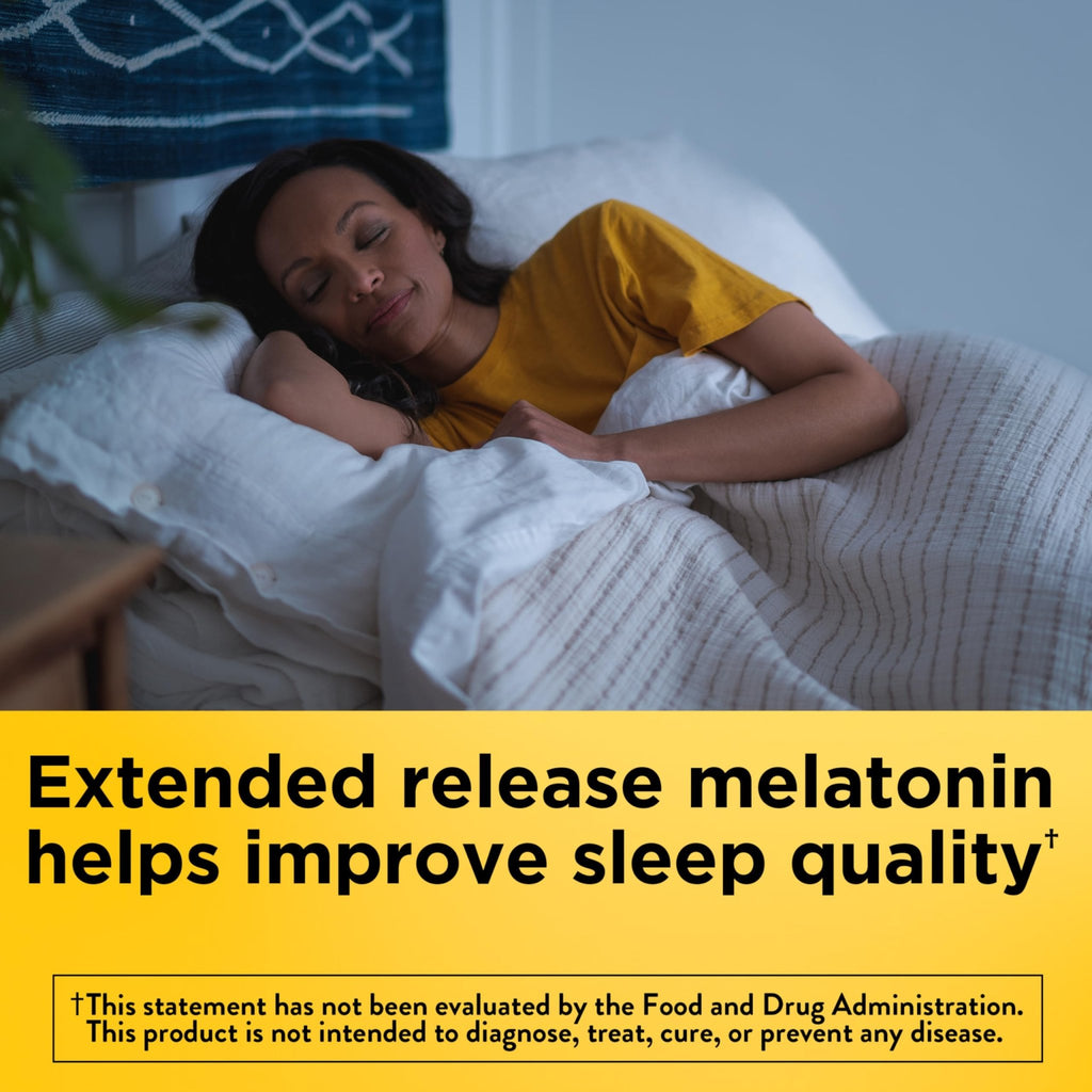 Nature Made Melatonin 4mg Extended Release Tablets, Sleep Supplements for Adults, 100% Drug Free Sleep Aid, 90 Count, 90 Day Supply - FENGGESTORE20
