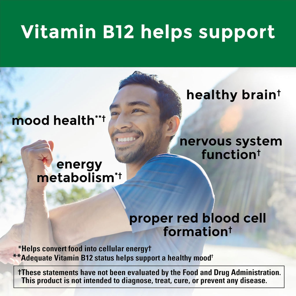 Nature Made Vitamin B12 Gummies 1000 mcg per serving, Dietary Supplement for Energy Metabolism Support, B12 Vitamins - FENGGESTORE20