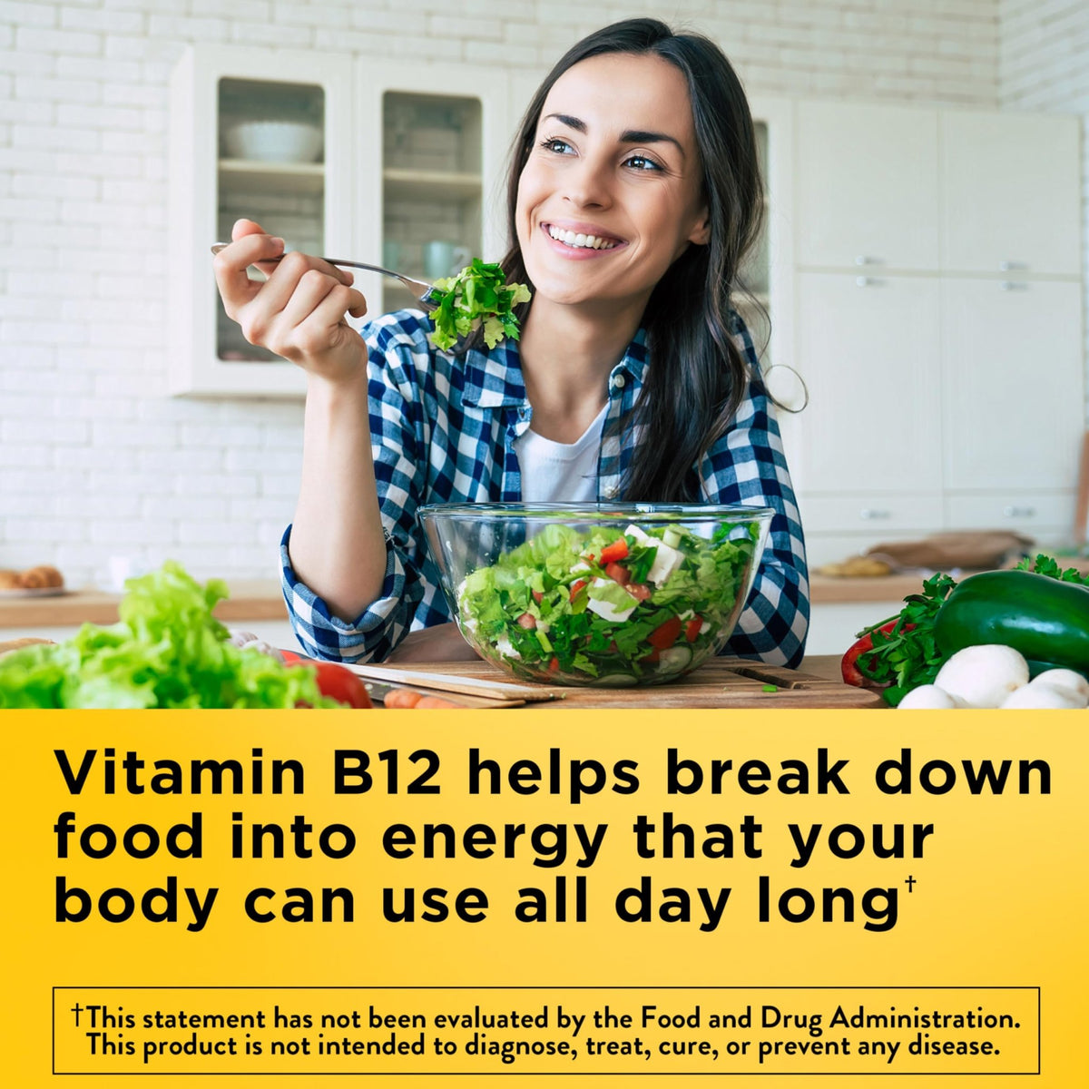 Nature Made Vitamin B12 Gummies 1000 mcg per serving, Dietary Supplement for Energy Metabolism Support, B12 Vitamins - FENGGESTORE20