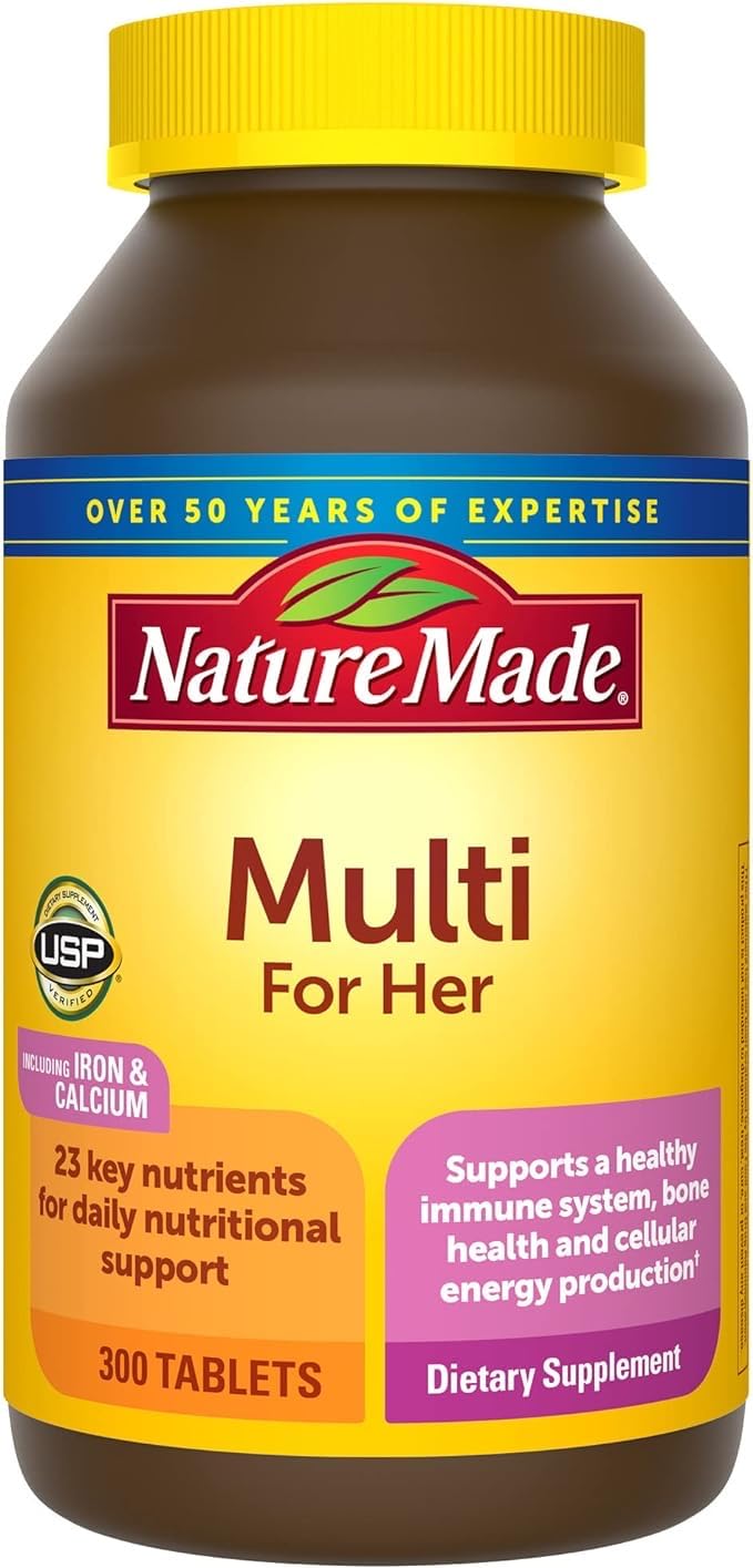 Nature Made Women's Multivitamin Tablets, 300 Count for Daily Nutritional Support - FENGGESTORE20