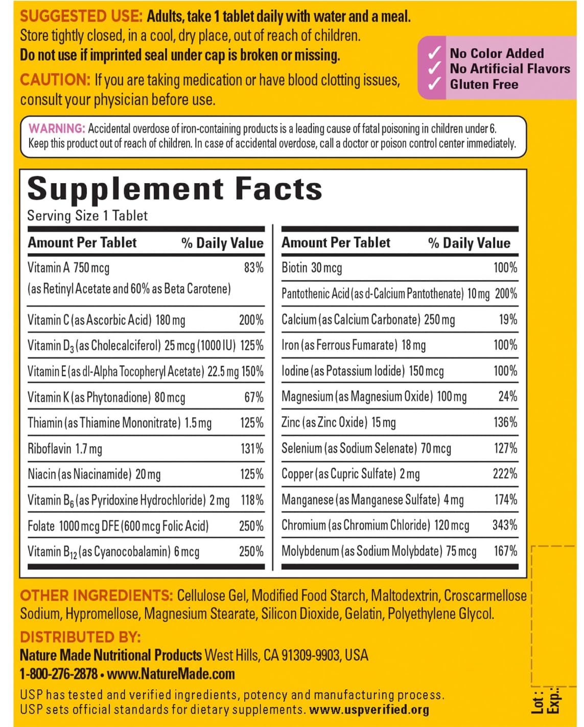 Nature Made Women's Multivitamin Tablets, 300 Count for Daily Nutritional Support - FENGGESTORE20