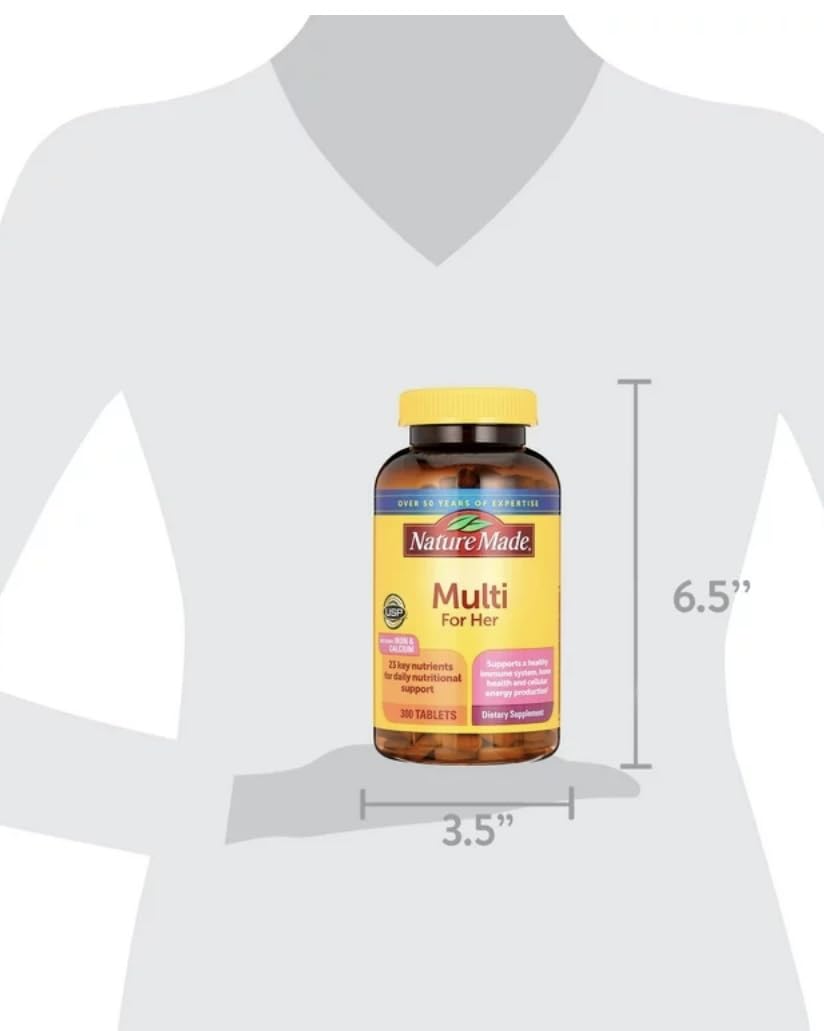 Nature Made Women's Multivitamin Tablets, 300 Count for Daily Nutritional Support - FENGGESTORE20