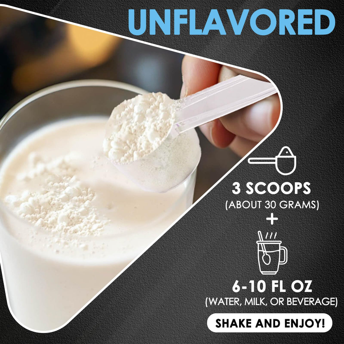 NATURE TARGET Unflavored Whey Protein Isolate - 26g Protein, 0g Sugar, Keto Friendly - No rBGH, Grass Fed - Perfect for Coffee, Baking & Smoothies - 1.10 LB (16 Servings) - FENGGESTORE20