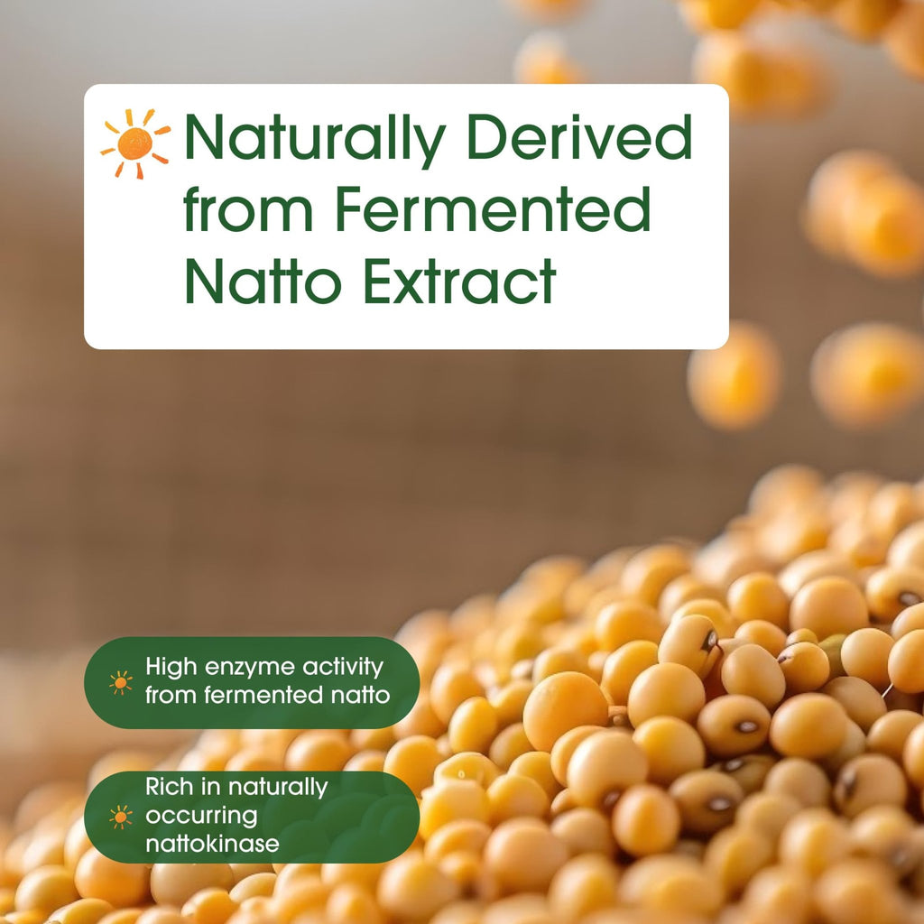 NatureBell Nattokinase - 240 Capsules - 8,000 FU Max Strength from Fermented Natto Extract - for Heart Health - FENGGESTORE20