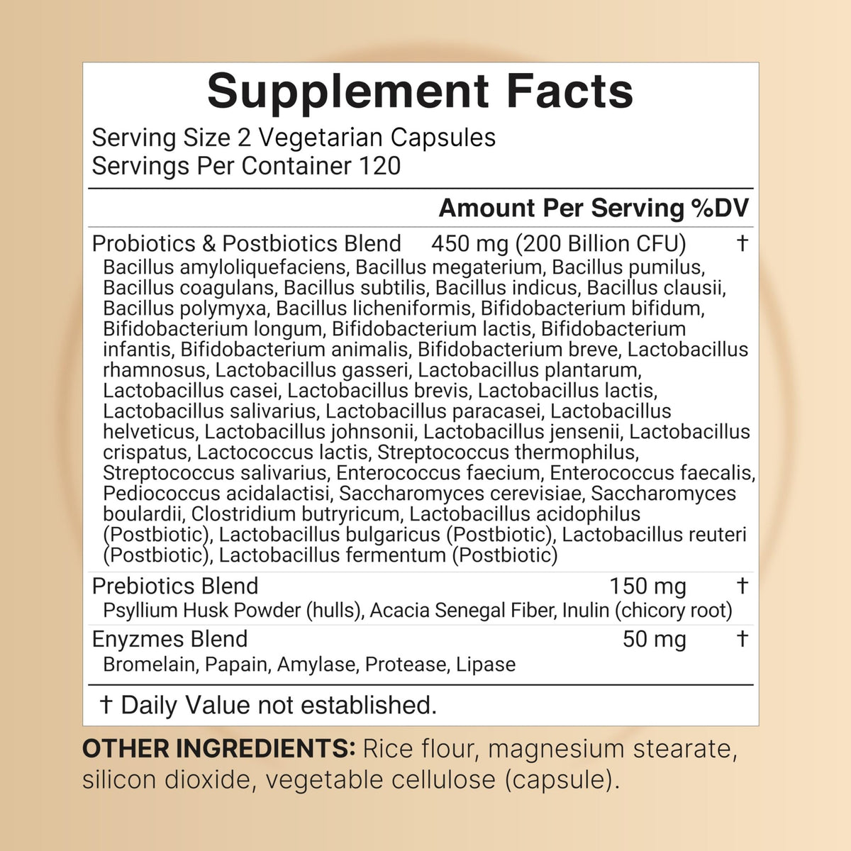 NatureBell Probiotic 200 Billion CFU – 40 Strains Per Serving | 240 Veggie Capsules with Prebiotics and Probiotics – Full Spectrum Complex with Enzymes - FENGGESTORE20