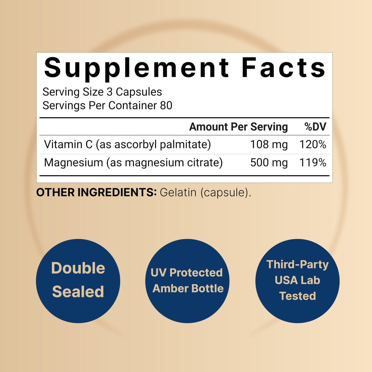 NatureBell Pure Magnesium Citrate 500mg per 3 Capsules Serving Size, 240 Capsules per Bottle - FENGGESTORE20