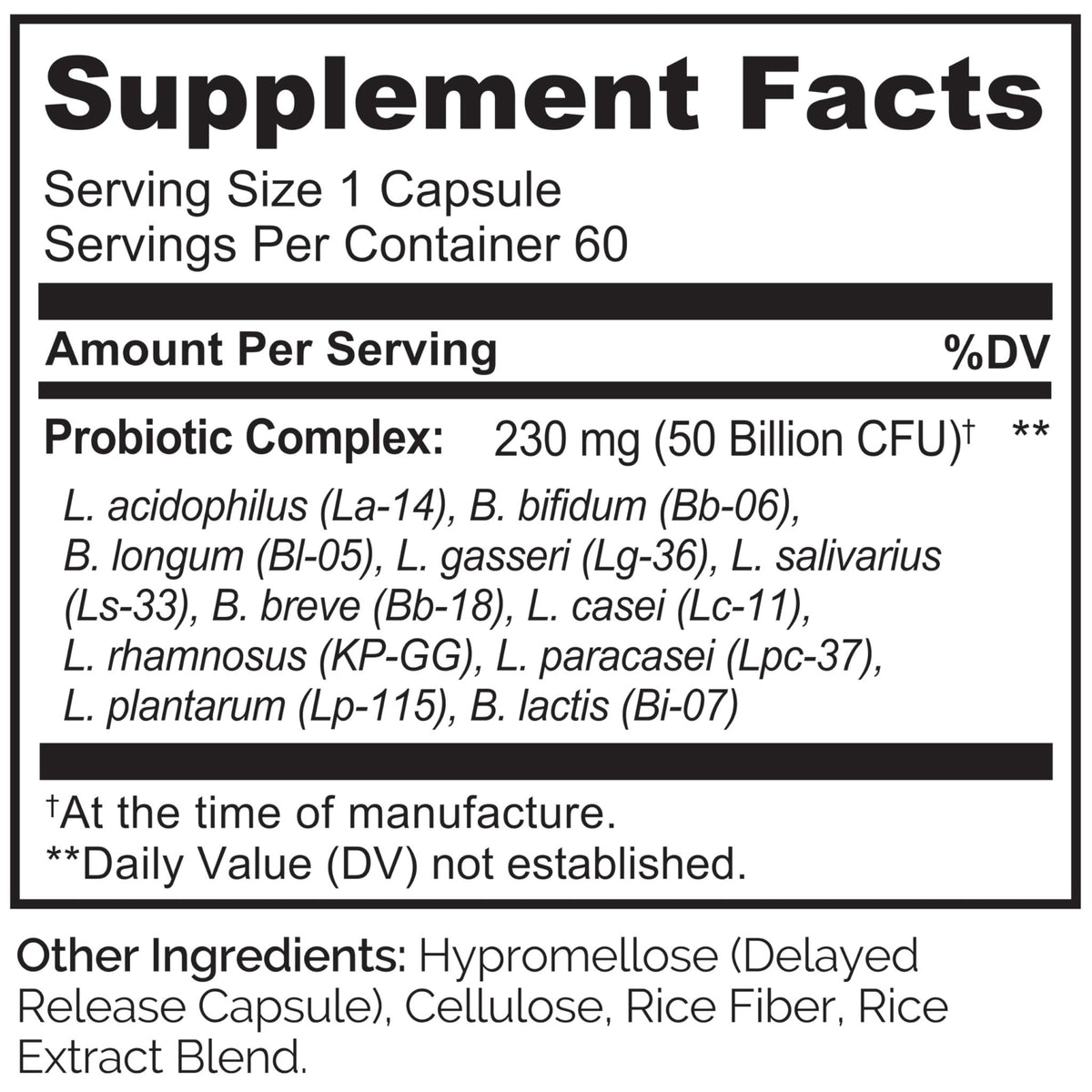 NATURELO Probiotics for Digestive Health - 50 Billion CFU, 11 Strains, Daily Use Supplement - Boosts Immune System, Delayed Release, - FENGGESTORE20