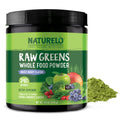 NATURELO Raw Greens Superfood Powder 240 Grams, Mixed Berry - Supports Energy, Immunity and Detox - Includes Spirulina, Wheat Grass and Organic Greens for Whole Food Nutrition - FENGGESTORE20