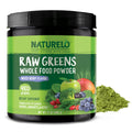 NATURELO Raw Greens Superfood Powder 480 Grams, Mixed Berry - Supports Energy, Immunity and Detox - Includes Spirulina, Wheat Grass and Organic - FENGGESTORE20
