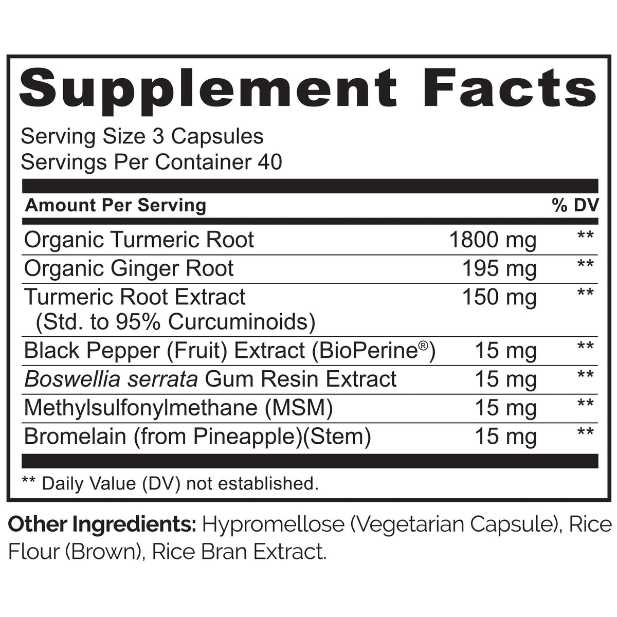 NATURELO Turmeric Curcumin - BioPerine for Better Absorption - Black Pepper, Ginger Root, Curcuminoids - Plant-Based Joint Discomfort Support - FENGGESTORE20