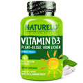 NATURELO Vitamin D - 2500 IU - Plant Based from Lichen - Natural D3 Supplement for Immune System, Bone Support, Joint Health - Vegan - FENGGESTORE20