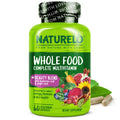NATURELO Whole Food Multivitamin with Extra Hair, Skin and Nails Support - Beauty Blend with Hyaluronic Acid & Grape Seed - High Potency Biotin, Vitamin C - FENGGESTORE20