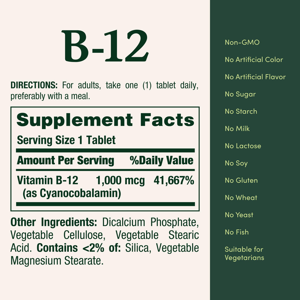 Nature's Bounty Vitamin B12 1000 mcg Supplements, Supports Energy Metabolism, 200 Ct - FENGGESTORE20