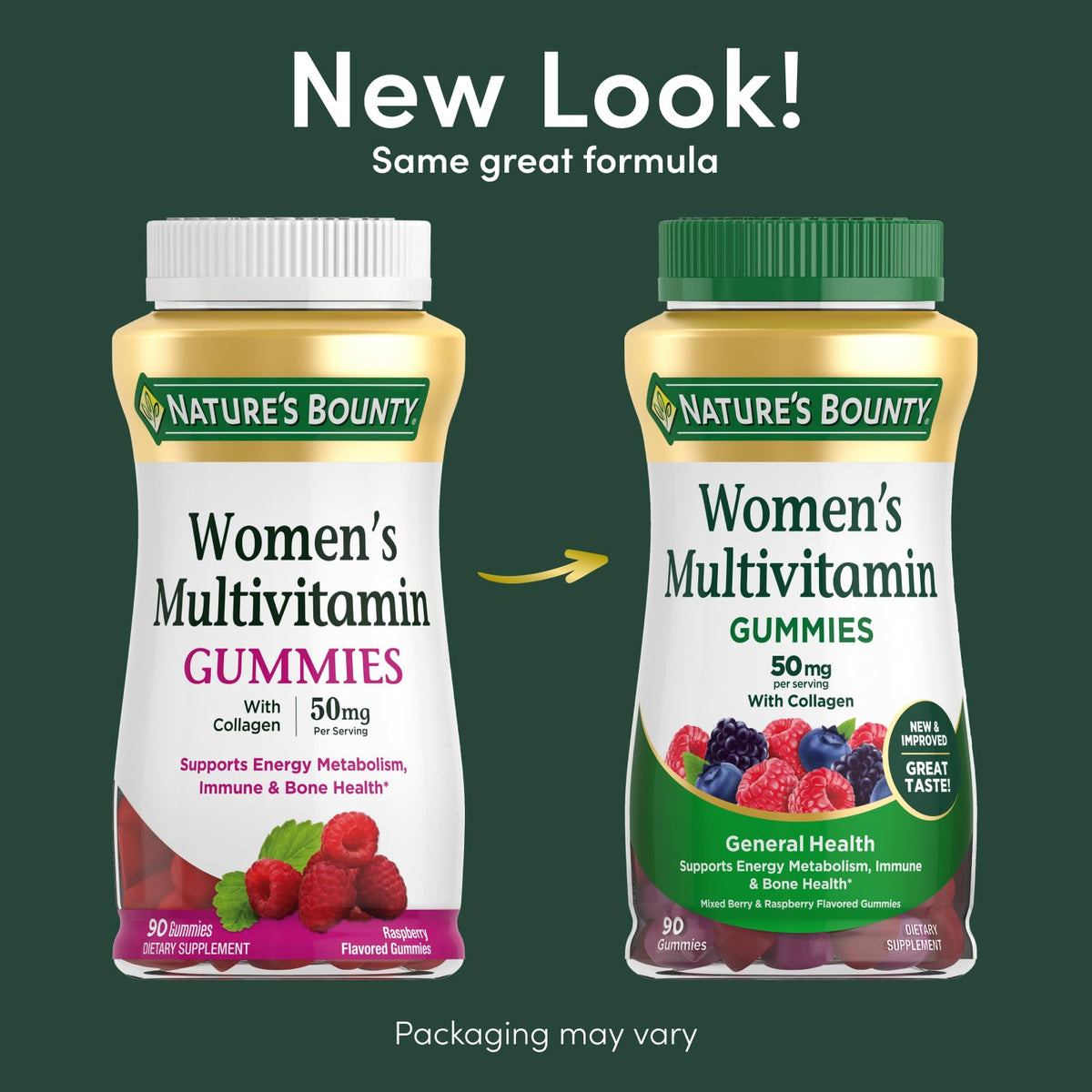 Nature's Bounty Women Multivitamin Gummies, Vitamin Supplements for Adults, General Health, Supports Immune and Bone Health, - FENGGESTORE20