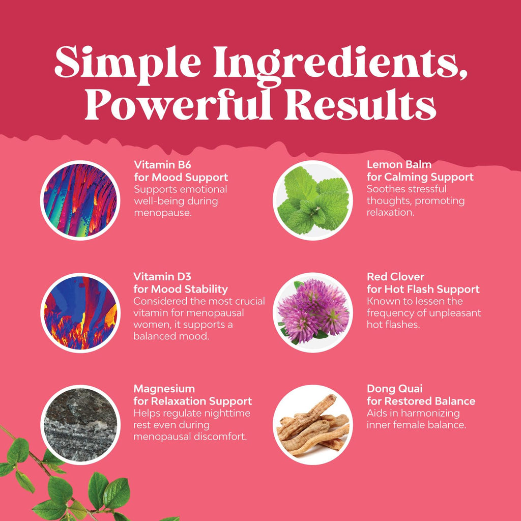 Natures Craft Complete Herbal Menopause Supplement for Women - Female Hormone Balance Capsules for Night Sweats Hot Flashes & Mood Swings with Dong Quai - FENGGESTORE20