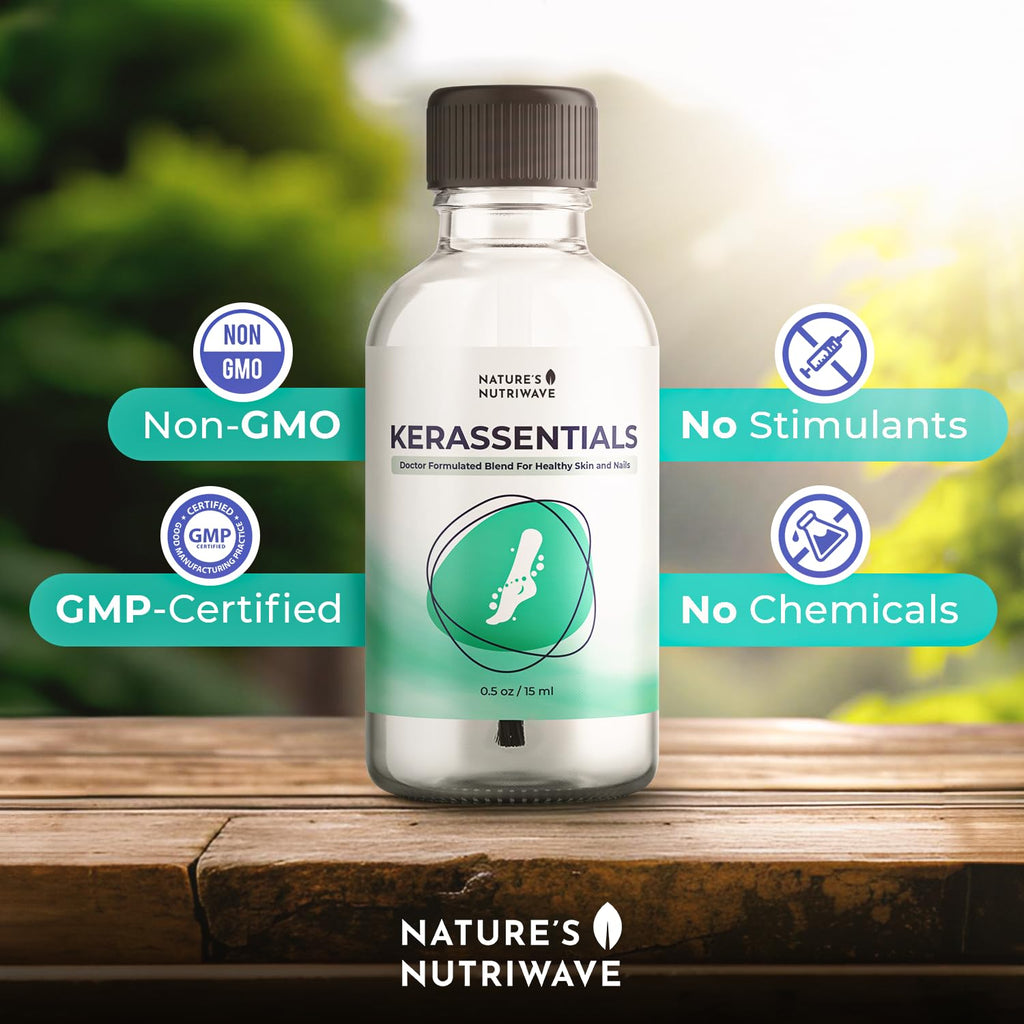 Nature’s NutriWave Kerassentials Oil, 8-IN-1 Plant-Based Formula, Natural Ingredients | Made in USA, No Stimulants - FENGGESTORE20